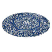 Medallion in persischem Fliesenmuster - Blau und W Schneidebrett (Ecke)
