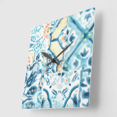 Medallion Medley Collection Quadratische Wanduhr (Winkel)