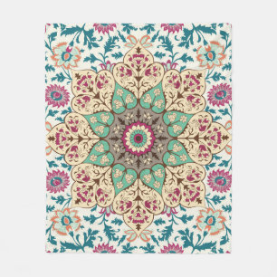 Medallion Melange: Multicolor Türkischer Stil Fleecedecke