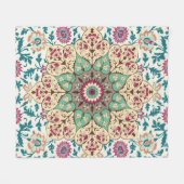 Medallion Melange: Multicolor Türkischer Stil Fleecedecke (Vorderseite (Horizontal))