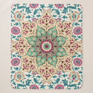 Medallion Melange: Multicolor Türkischer Stil Sherpadecke