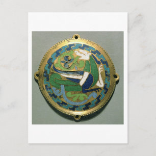 Medallion mit einem Drachen, Französisch, aus Conq Postkarte