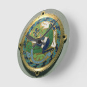 Medallion mit einem Drachen, Französisch, aus Conq Runde Wanduhr (Winkel)