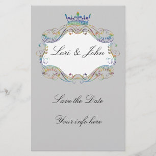 Medallion mit Kronen-Flyer-Ankündigung Flyer