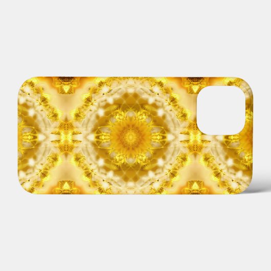 Medallion Muster in Mustard Yellow Batik Muster Case-Mate iPhone Hülle (Rückseite (Horizontal))