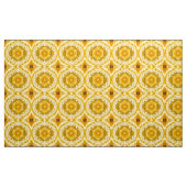 Medallion Muster in Mustard Yellow Batik Muster Stoff (Yard (91,4 cm))
