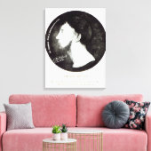 Medallion-Portrait Leinwanddruck (Insitu (Wohnzimmer))