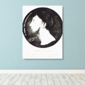 Medallion-Portrait Leinwanddruck (Insitu (Holzboden))