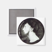 Medallion-Portrait Magnet (Vorderseite/Rückseite)