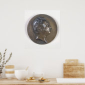 Medallion Porträt von Gioacchino Rossini 1829 Poster (Küche)