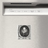 Medallion Porträt von Pierre de Bourdeille Magnet (In Situ (Geschirrspüler))
