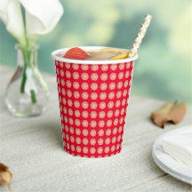 Medallion Red Paper Cup