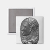 Medallion Self Portrait Magnet (Vorderseite/Rückseite)