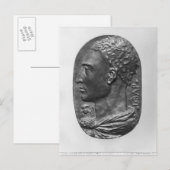 Medallion Self Portrait Postkarte (Vorne/Hinten)