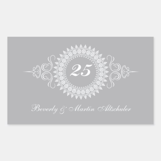 Medallion Silver Anniversary Sticker (Vorderseite)