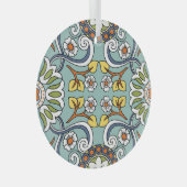 Medallion Türkisches Vintages Muster Ornament Aus Glas (Vorderseite Rechts)