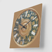Medallion Viktorianisch Clock Quadratische Wanduhr (Winkel)