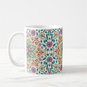 Medallion Vintages mehrfarbiges Muster in Türkisch Kaffeetasse