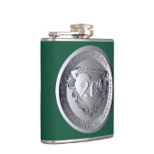 Medallion zum 20. Smaragdjüdischen Hochzeitstag Flachmann (Rechts)