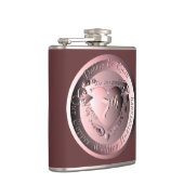 Medallion zum 7. Geburtstag der Kupferhochzeit Flachmann (Rechts)