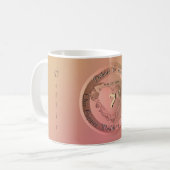 Medallion zum 7. Hochzeitstag Kaffeetasse (Vorderseite Links)