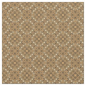 Medallions-Muster für Gold und Creme Stoff (Nahaufnahme)