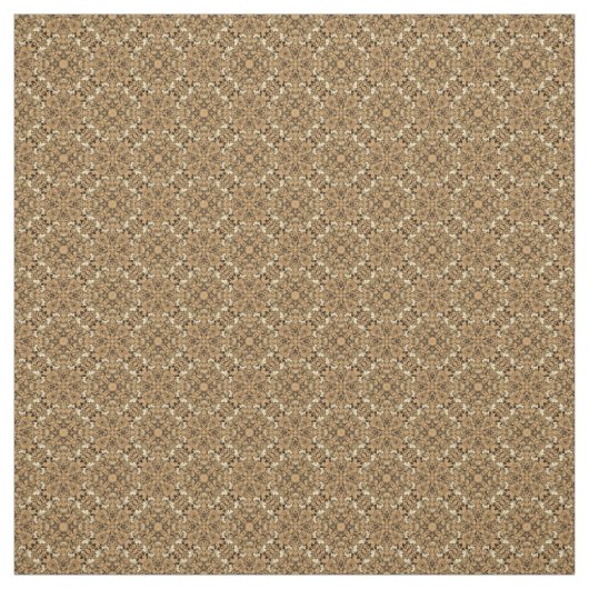 Medallions-Muster für Gold und Creme Stoff (Muster)