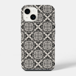 Medallions und Birds filigranes Design iPhone 14 Hülle