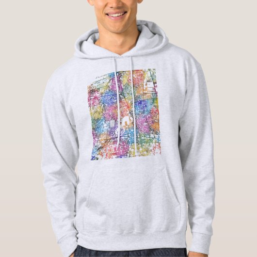 Medan Indonesia City Map Hoodie (Vorderseite)