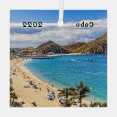 Medano Beach, Cabo San Lucas, Ornament Aus Glas (Rückseite)