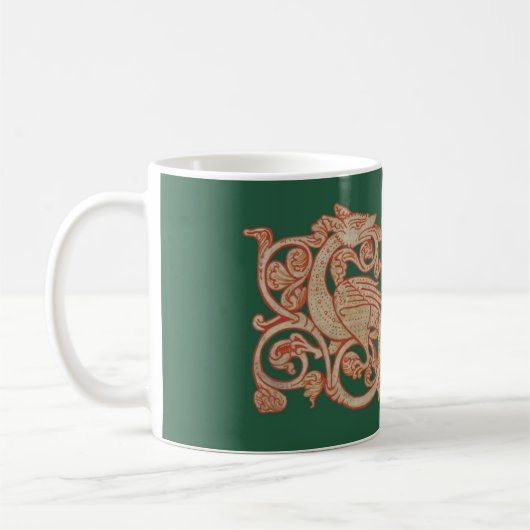 "Meddle not" Dragon Coffee Tasse (Links)