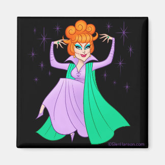 "Meddlesome Mother Square Magnet" von Glen Hanson Magnet