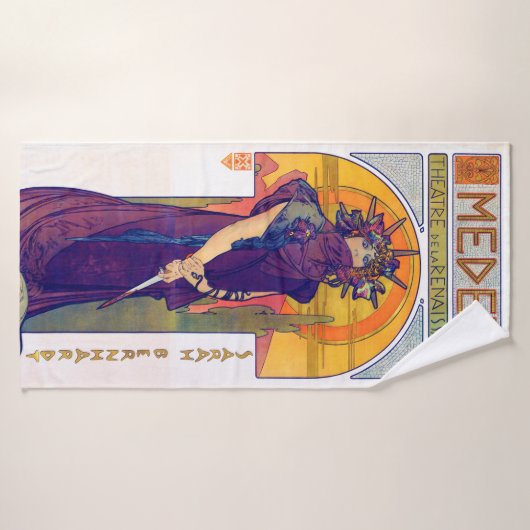 Medea, Alphonse Mucha Badehandtuch (Badehandtuch)