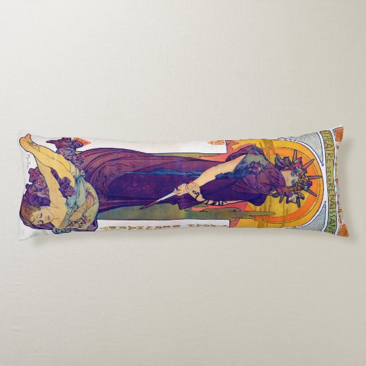 Medea, Alphonse Mucha Seitenschläferkissen (Rückseite)