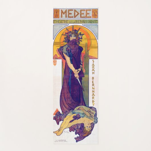 Medea, Alphonse Mucha Yogamatte (Vorderseite)