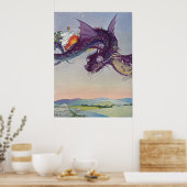 Medea und die Schlangen Poster (Küche)