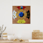 "MEDECINE WHEEL" POSTER (Küche)