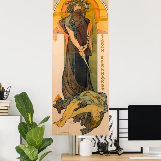 Medee von Alphonse Mucha Poster (Heimbüro)