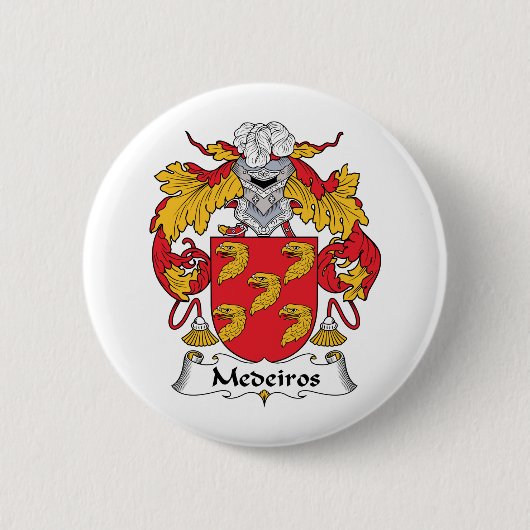 Medeiros Familienwappen Button (Vorderseite)
