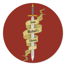 Medeival Gold Schwert aus der Bibliothek