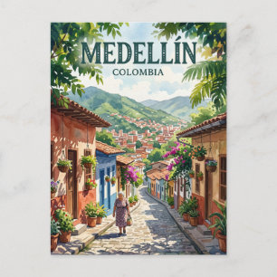 Medellín, Antioquia Kolumbien Postkarte