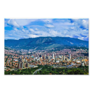 Medellín, Antioquia, Kolumbien, Stadt Fotodruck
