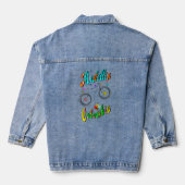 Medellin Blossom Kolumbien Jeansjacke (Rückseite)