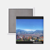 Medellin City View Kühlschrankmagnet (Vorderseite/Rückseite)