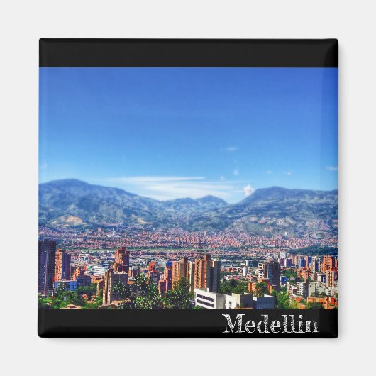 Medellin City View Kühlschrankmagnet (Vorne)
