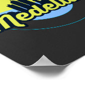 Medellin Cityscape Sticker Poster (Ecke)