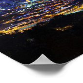 Medellin, Colombia at Night Poster (Ecke)