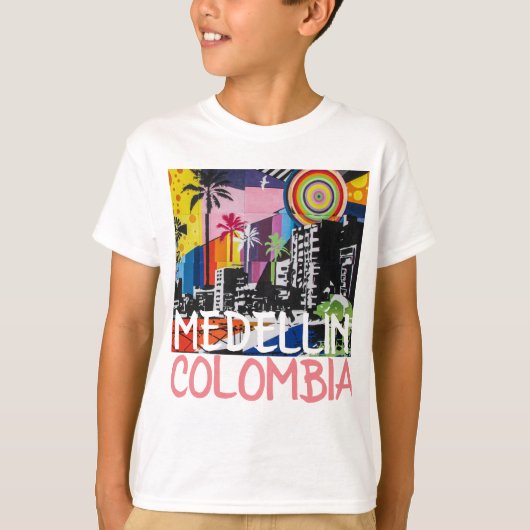 MEDELLÍN COLOMBIA Cool Graffiti Mural Shirt (Vorderseite)