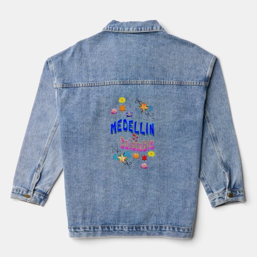 Medellin Colombia Jeansjacke (Rückseite)