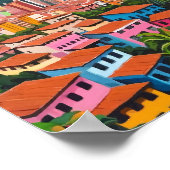 Medellin Colombia Ölgemälde Poster (Ecke)